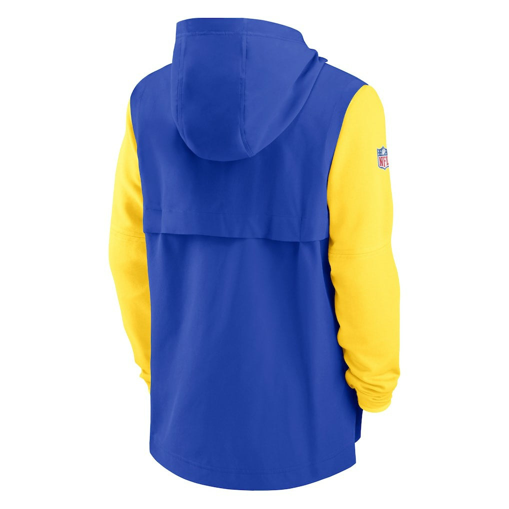 Los Angeles Rams Sideline Player Quarter-Zip Hoodie Jacket | NFL New