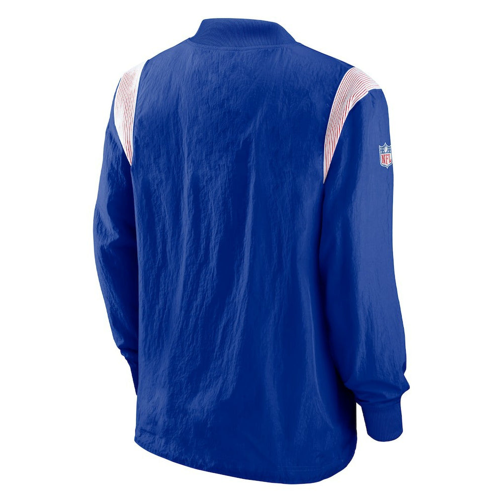 Buffalo Bills Sideline Athletic Stack V-Neck Pullover Windshirt Jacket | NFL Discount