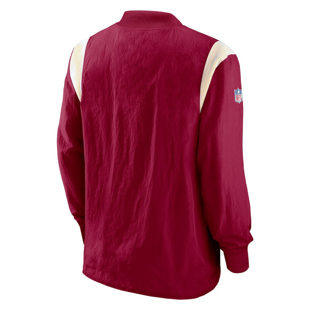 Washington Commanders Sideline Athletic Stack V-Neck Pullover Windshirt Jacket | NFL Sale