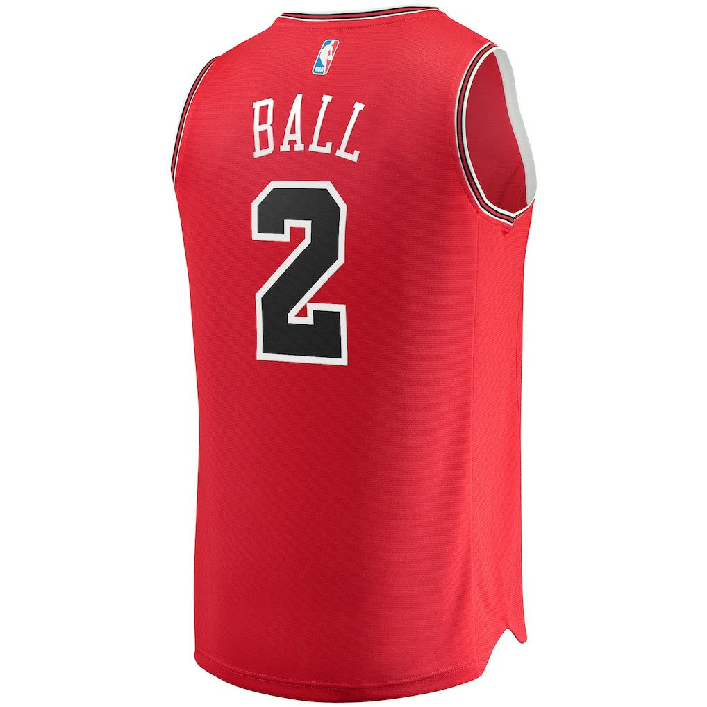 Red Lonzo Ball Chicago Bulls Youth Fast Break Road Replica Jersey sale | NBA