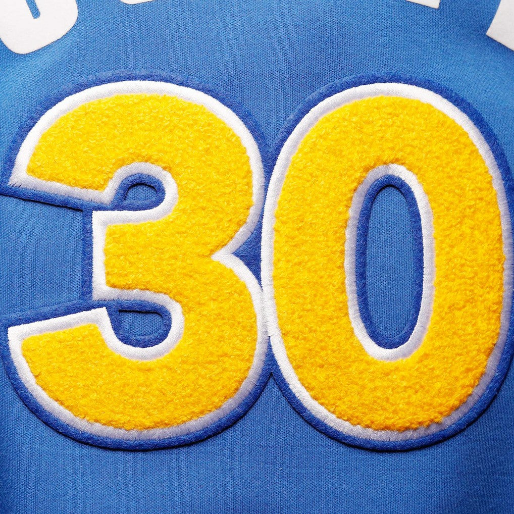 Royal Stephen Curry Golden State Warriors Pro Standard Name & Number Short Sleeve Pullover Hoodie sale | NBA