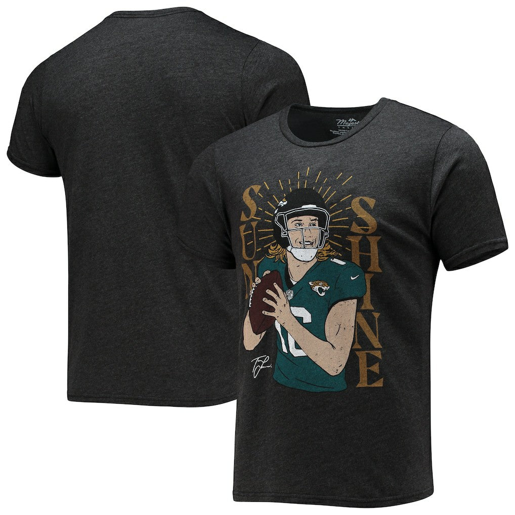 Jacksonville Jaguars Trevor Lawrence  Majestic Threads Tri-Blend Player Graphic T-Shirt | NFL Discount