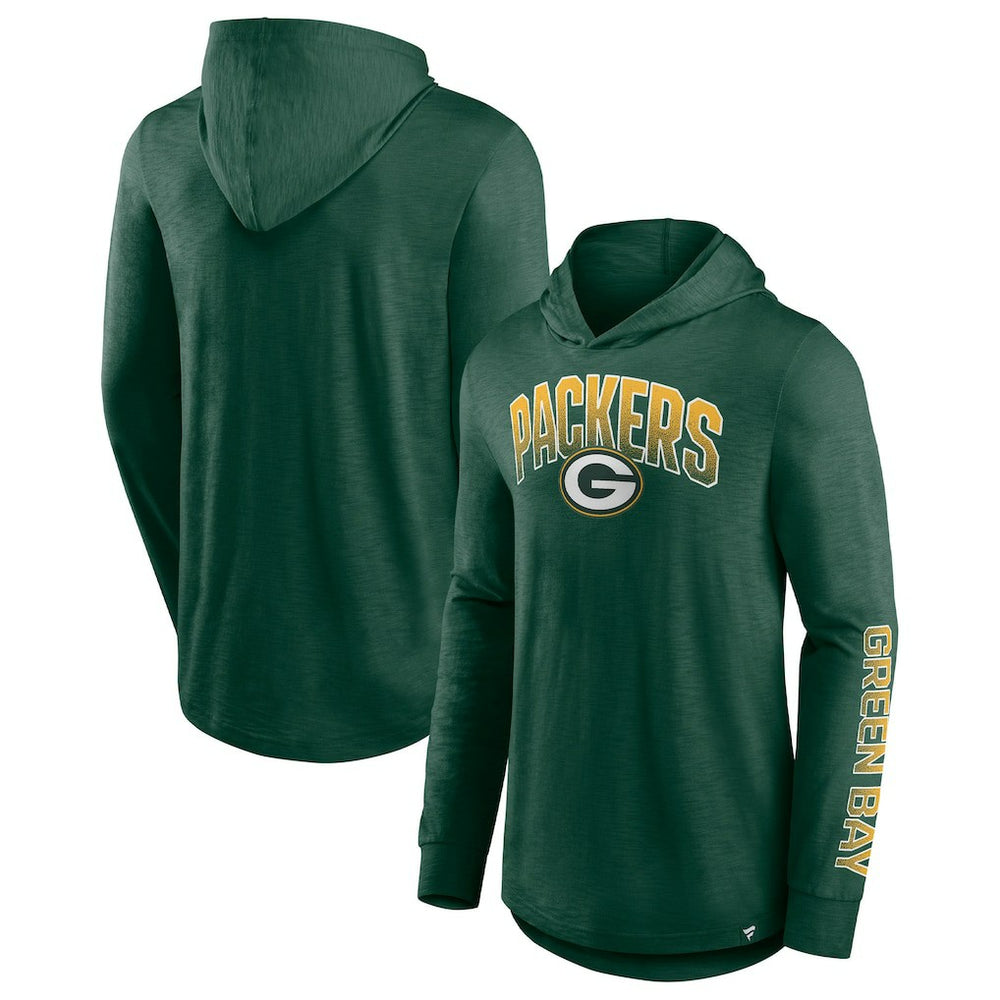 Green Bay Packers Front Runner Long Sleeve Hooded T-Shirt | NFL Discount