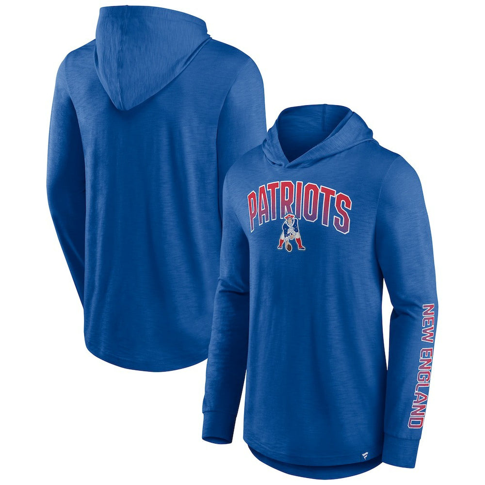 New England Patriots Front Runner Long Sleeve Hooded T-Shirt | NFL Sale