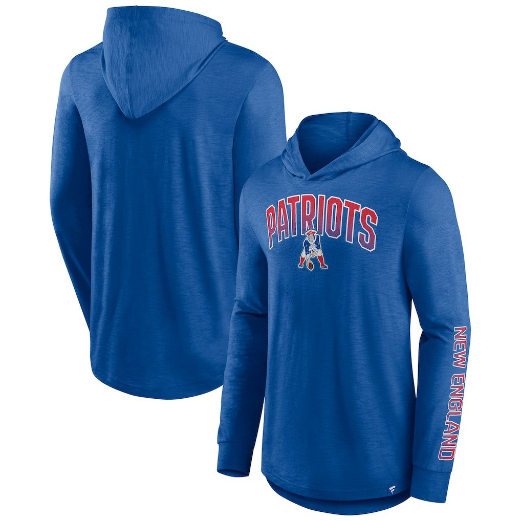 New England Patriots Front Runner Long Sleeve Hooded T-Shirt | NFL Sale