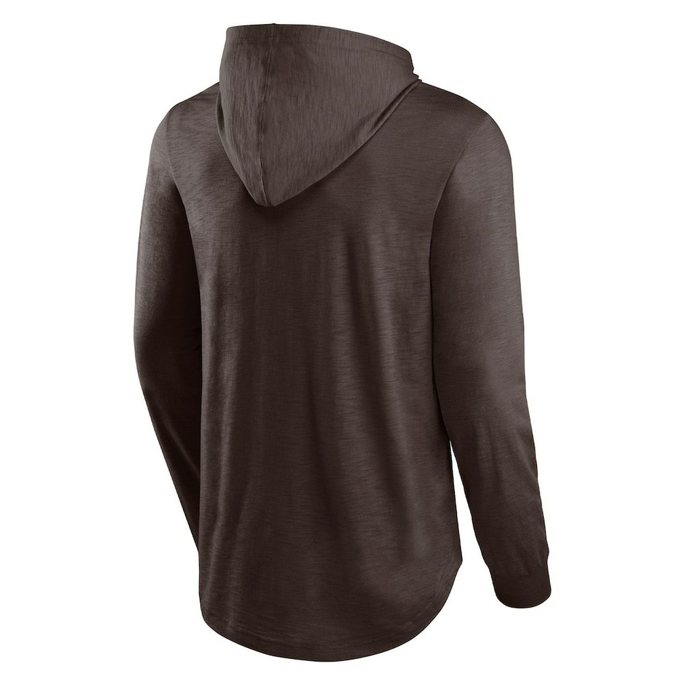 Cleveland Browns Front Runner Long Sleeve Hooded T-Shirt | NFL Discount