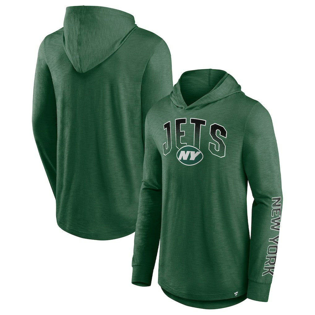 New York Jets Front Runner Long Sleeve Hooded T-Shirt | NFL Hot
