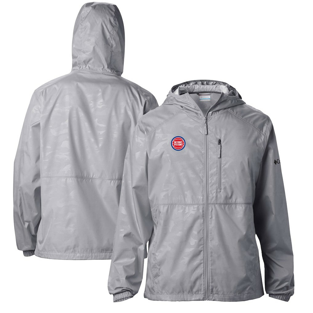 Gray Detroit Pistons Camo Flash Forward Full-Zip Windbreaker Jacket sale | NBA