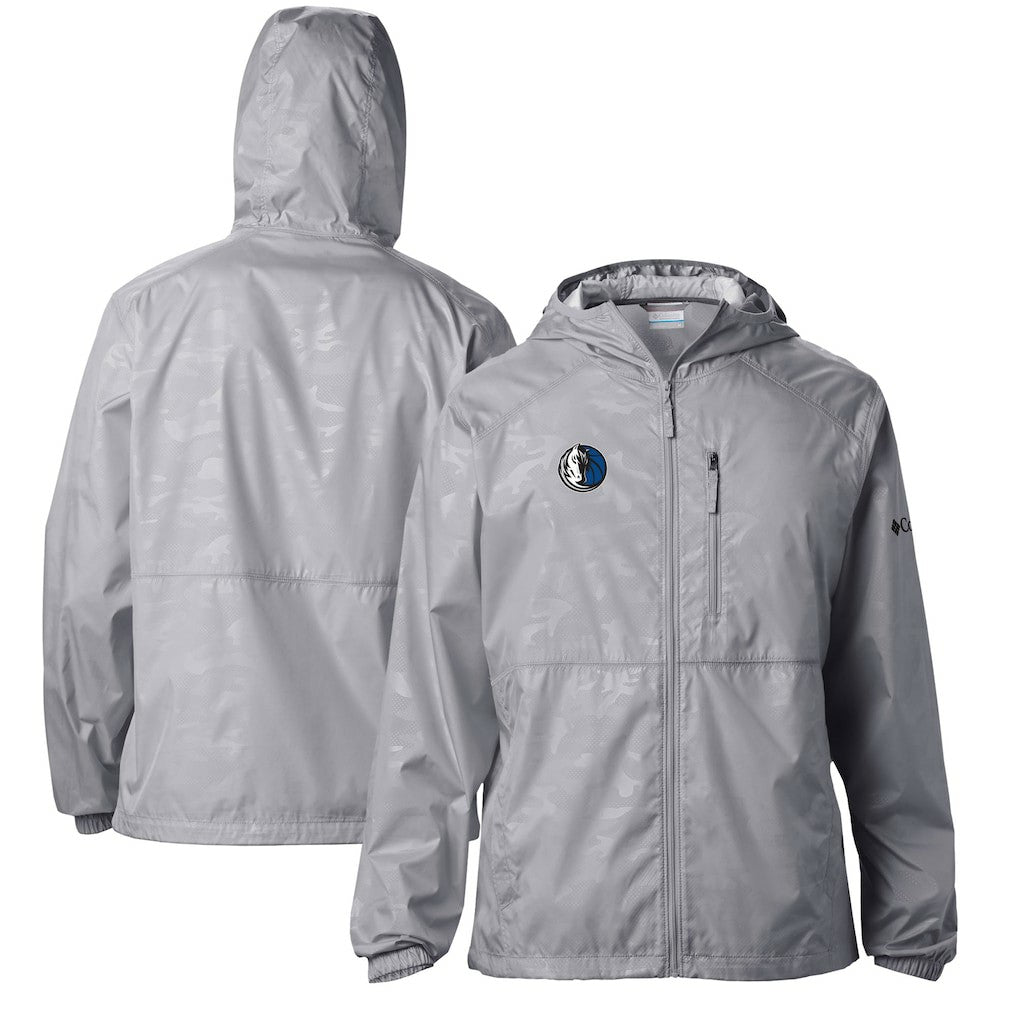 Gray Dallas Mavericks Camo Flash Forward Full-Zip Windbreaker Jacket | NBA