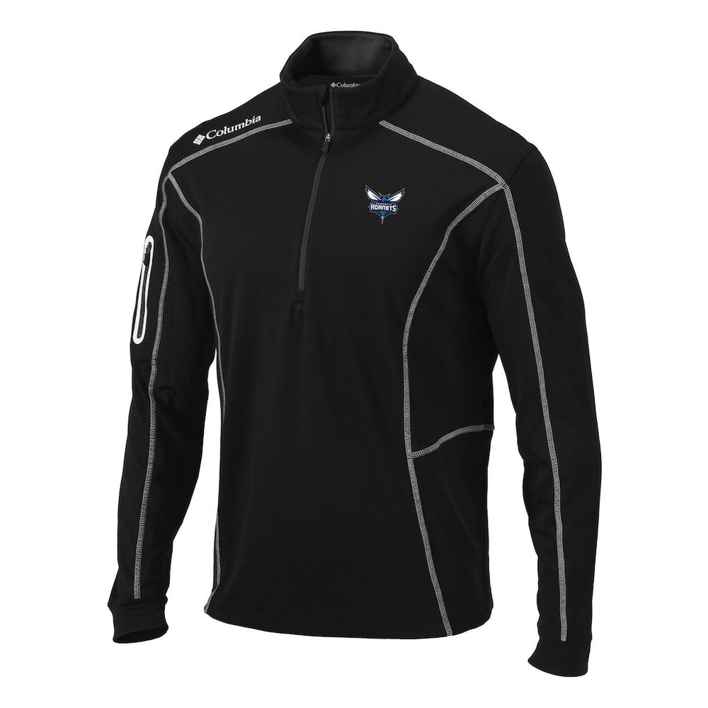 Black Charlotte Hornets Team Shotgun Quarter-Zip Pullover Jacket | NBA