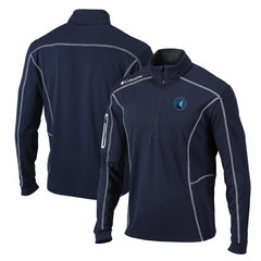 Navy Minnesota Timberwolves Shotgun Quarter-Zip Pullover Jacket | NBA