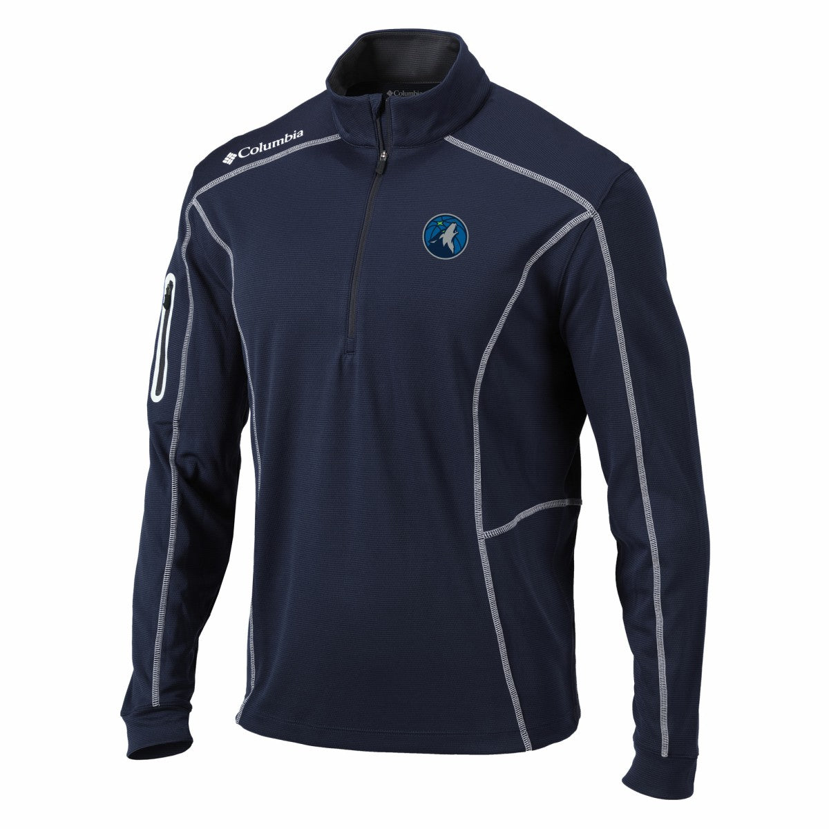 Navy Minnesota Timberwolves Shotgun Quarter-Zip Pullover Jacket | NBA