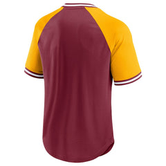 Washington Commanders Second Wind Raglan V-Neck T-Shirt | NFL Hot