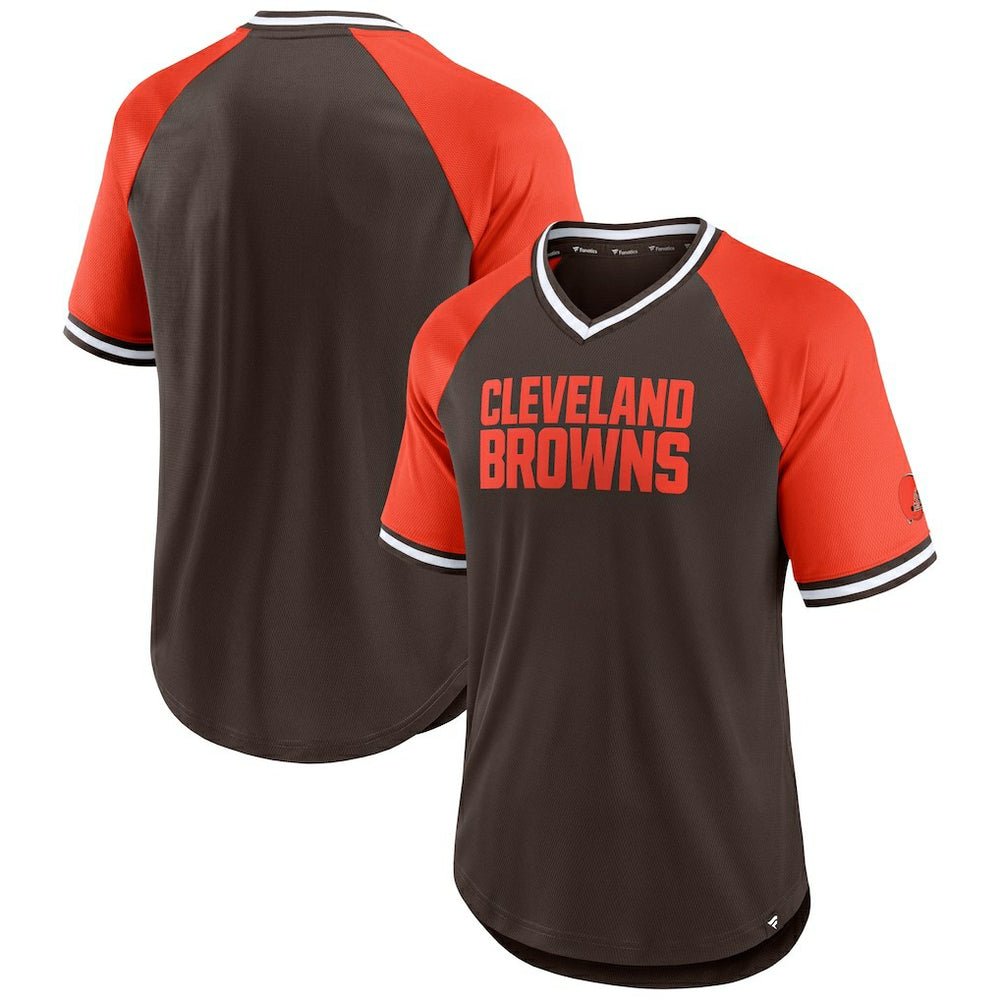 Cleveland Browns Second Wind Raglan V-Neck T-Shirt | NFL Near me