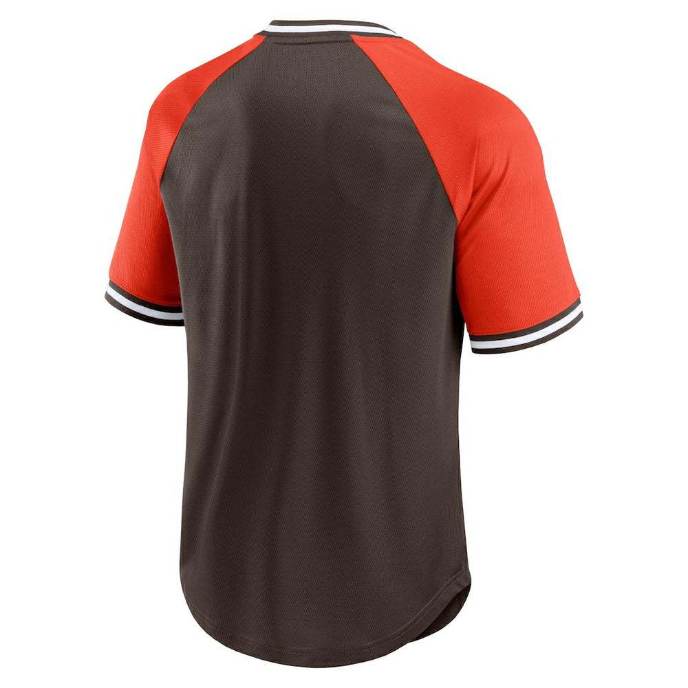 Cleveland Browns Second Wind Raglan V-Neck T-Shirt | NFL Near me