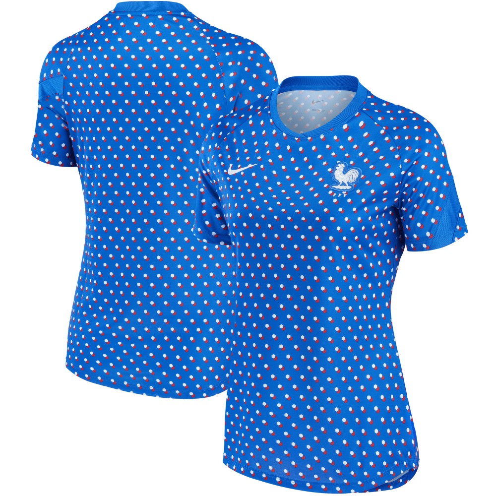 France Women's National Team Women's 2022/23 Away Pre-Match Performance Top