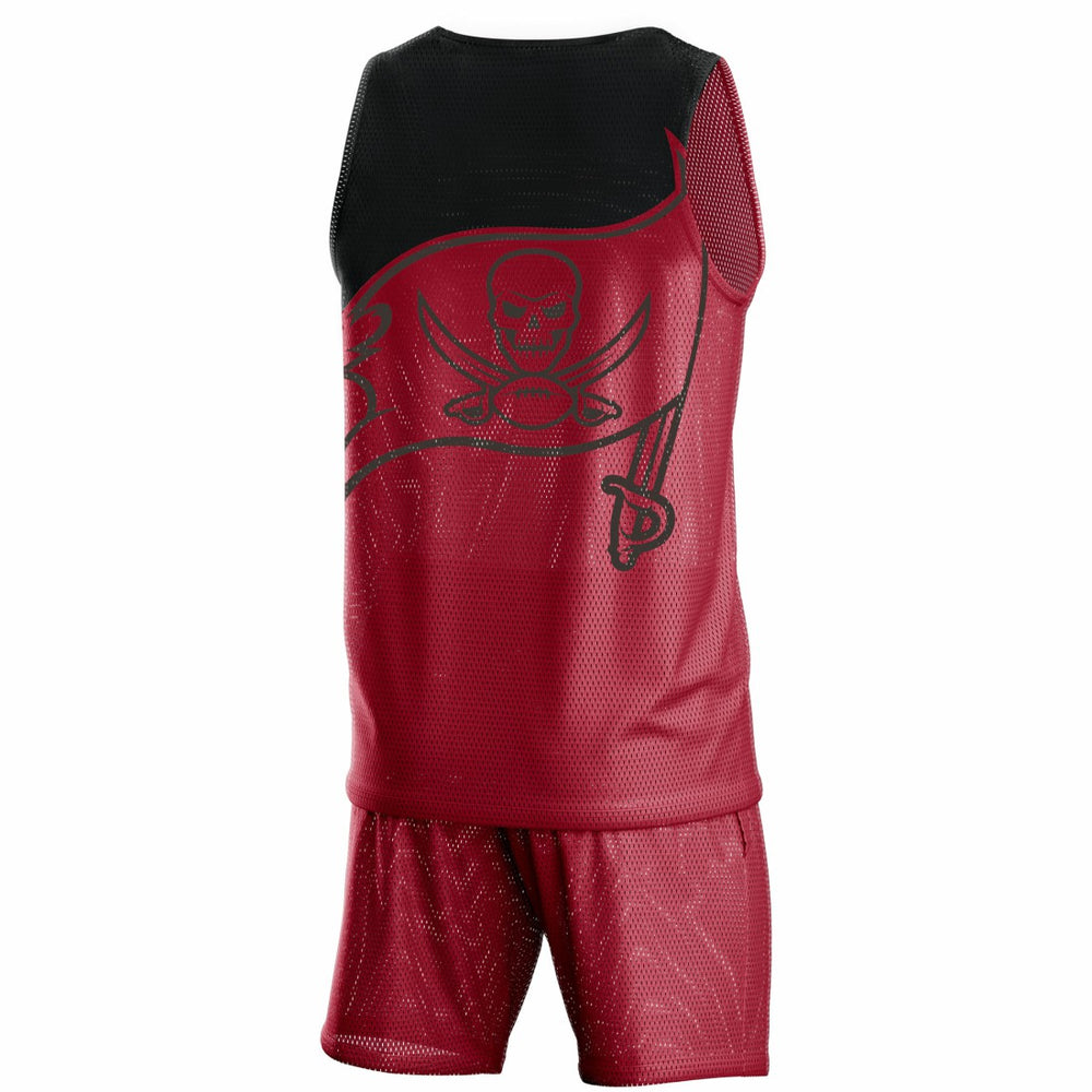 Tampa Bay Buccaneers FOCO Colorblock Mesh V-Neck & Shorts Set | NFL Online