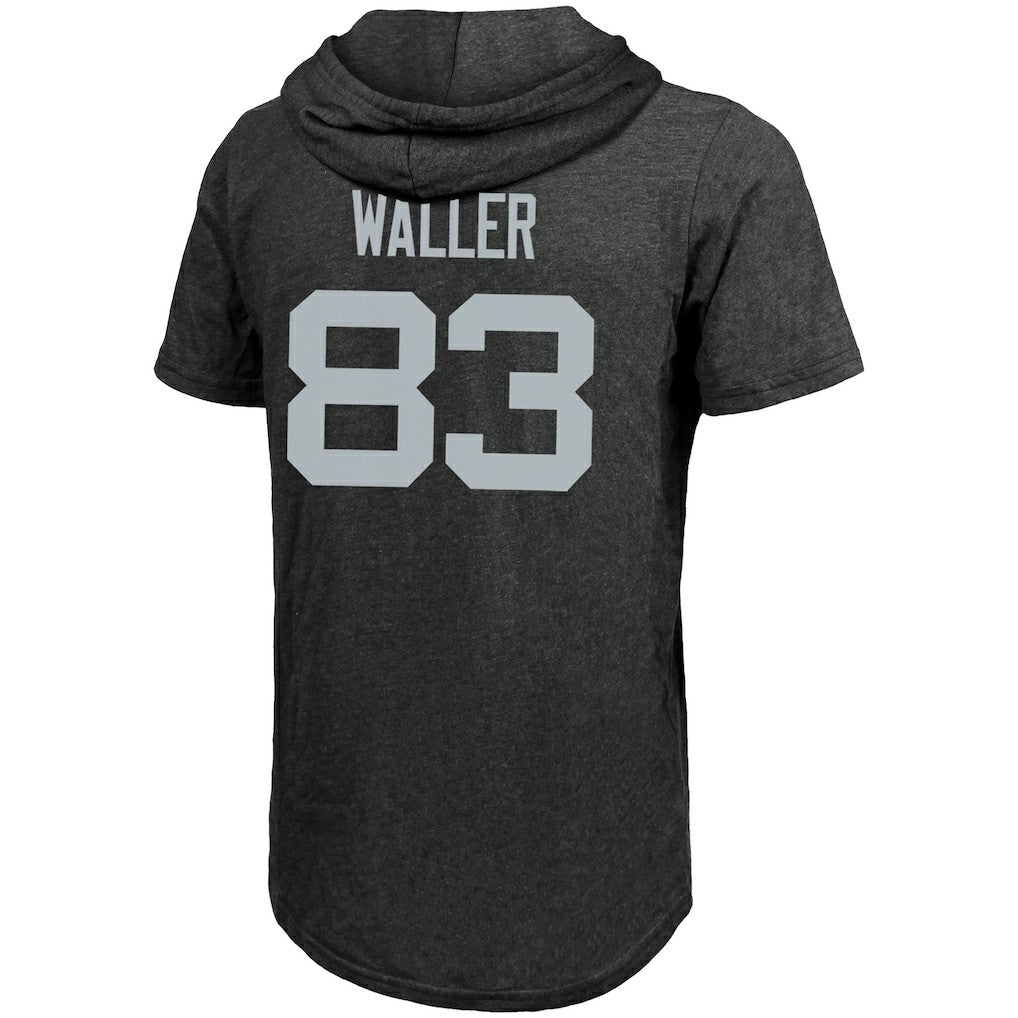 Las Vegas Raiders Darren Waller  Majestic Threads Player Name & Number Tri-Blend Hoodie T-Shirt | NFL Hot