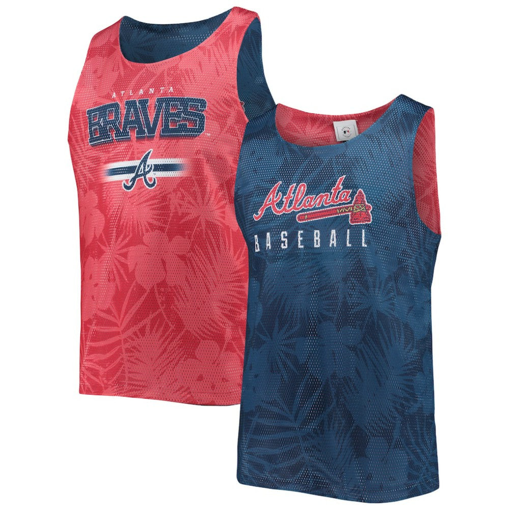 Atlanta Braves FOCO Floral Reversible Mesh Tank Top - MLB Tanks