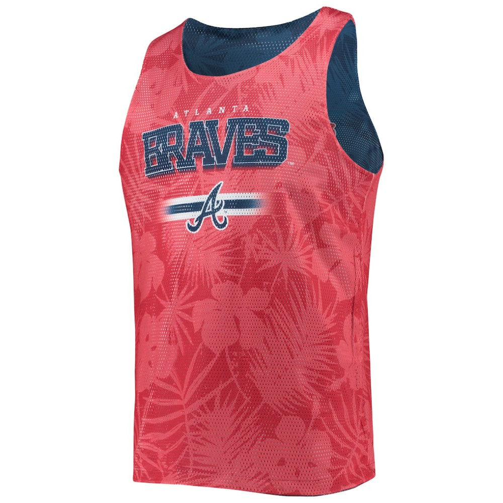Atlanta Braves FOCO Floral Reversible Mesh Tank Top - MLB Tanks