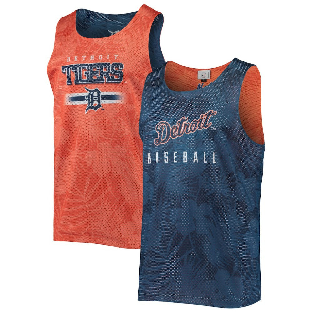 Detroit Tigers FOCO Floral Reversible Mesh Tank Top - MLB Tanks