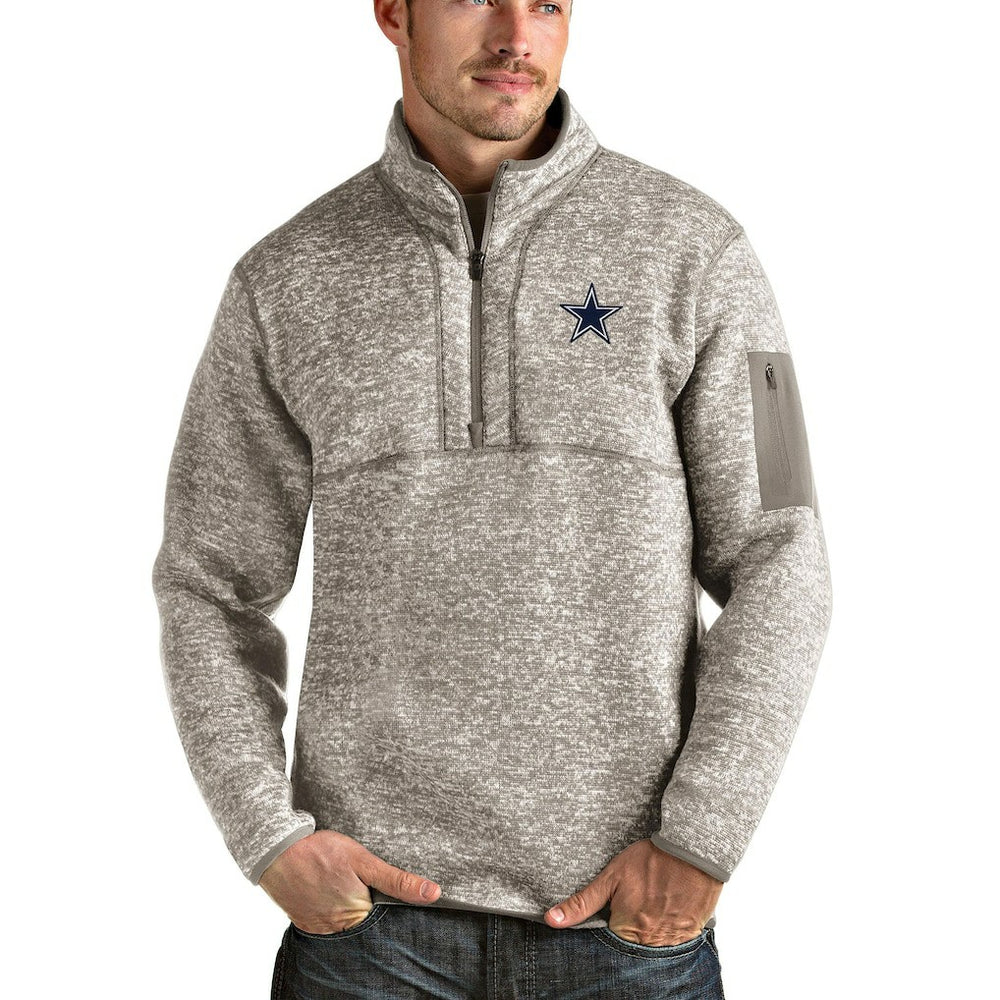 Dallas Cowboys Antigua Fortune Quarter-Zip Pullover Jacket | NFL Online
