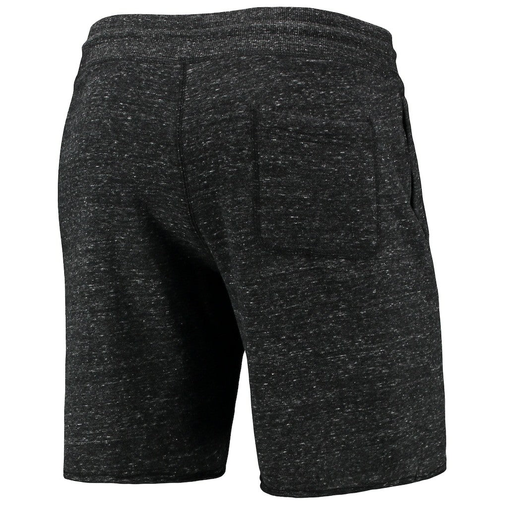 Charcoal Chicago Bulls Homage Primary Logo Tri-Blend Sweat Shorts | NBA