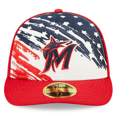 Miami Marlins New Era 2022 4th of July Low Profile 59FIFTY Fitted Hat - MLB Hats