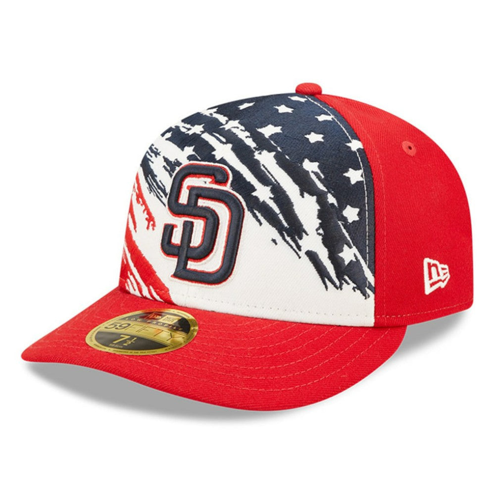San Diego Padres New Era 2022 4th of July Low Profile 59FIFTY Fitted Hat - MLB Hats