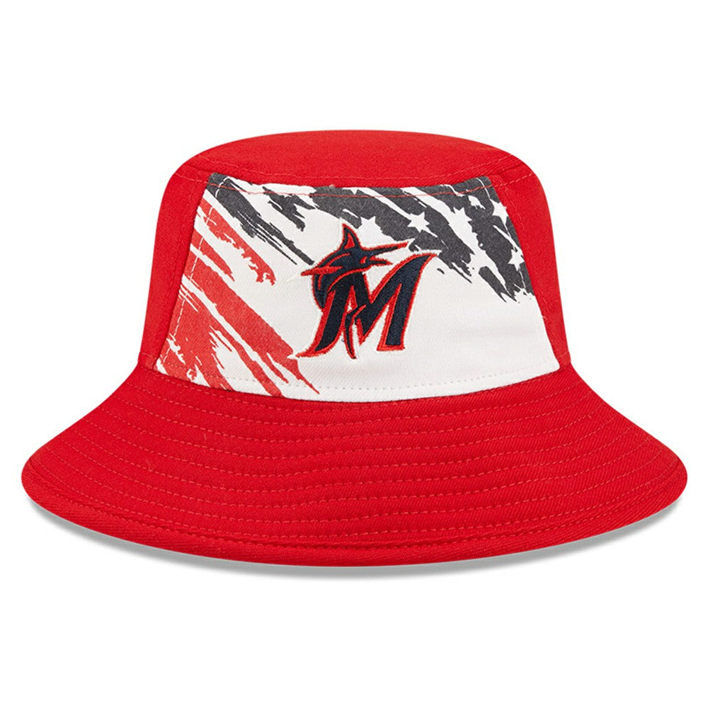 Miami Marlins New Era 2022 4th of July Bucket Hat - MLB Hats