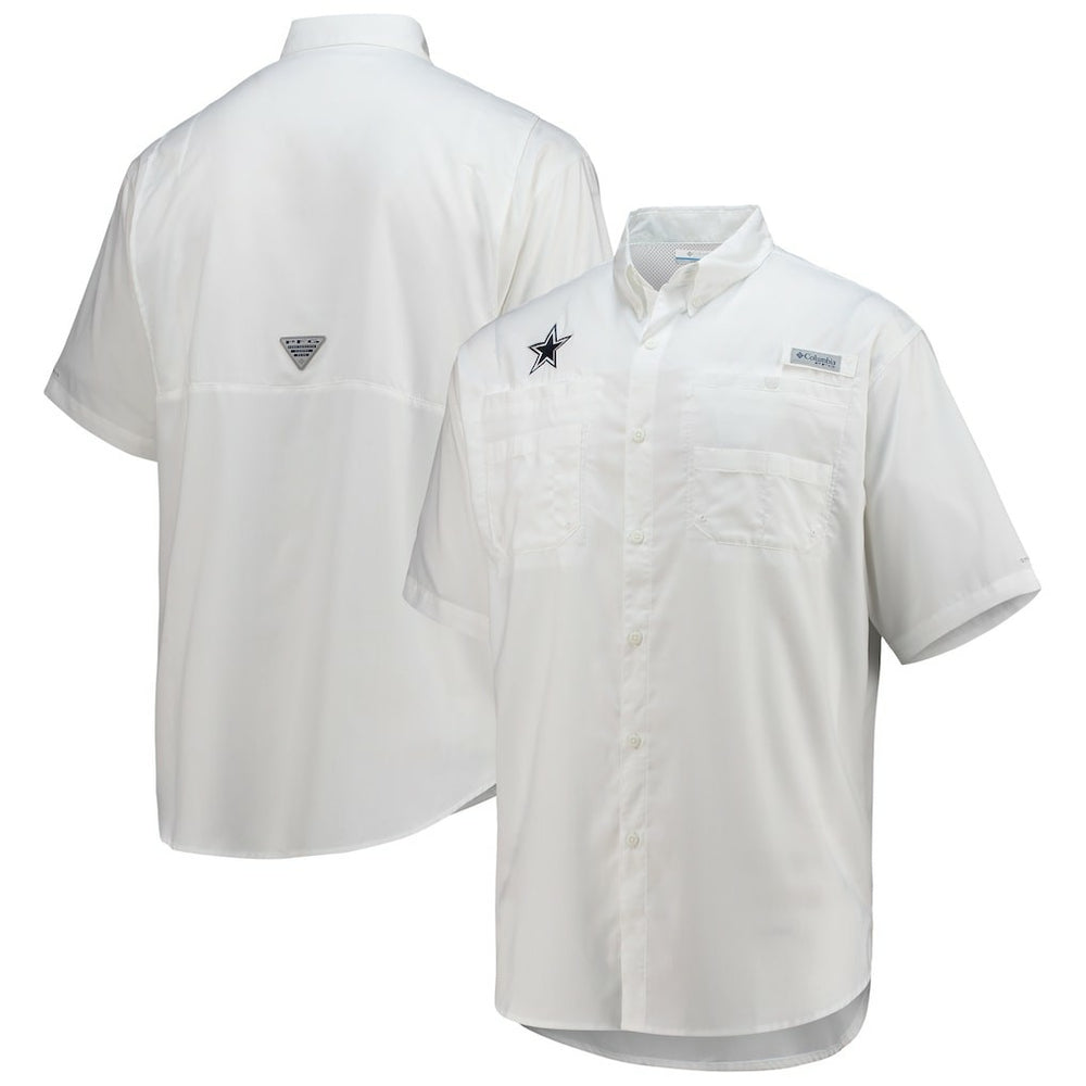 Dallas Cowboys Tamiami Omni-Shade Button-Down Short Sleeve Shirt | NFL Outlet