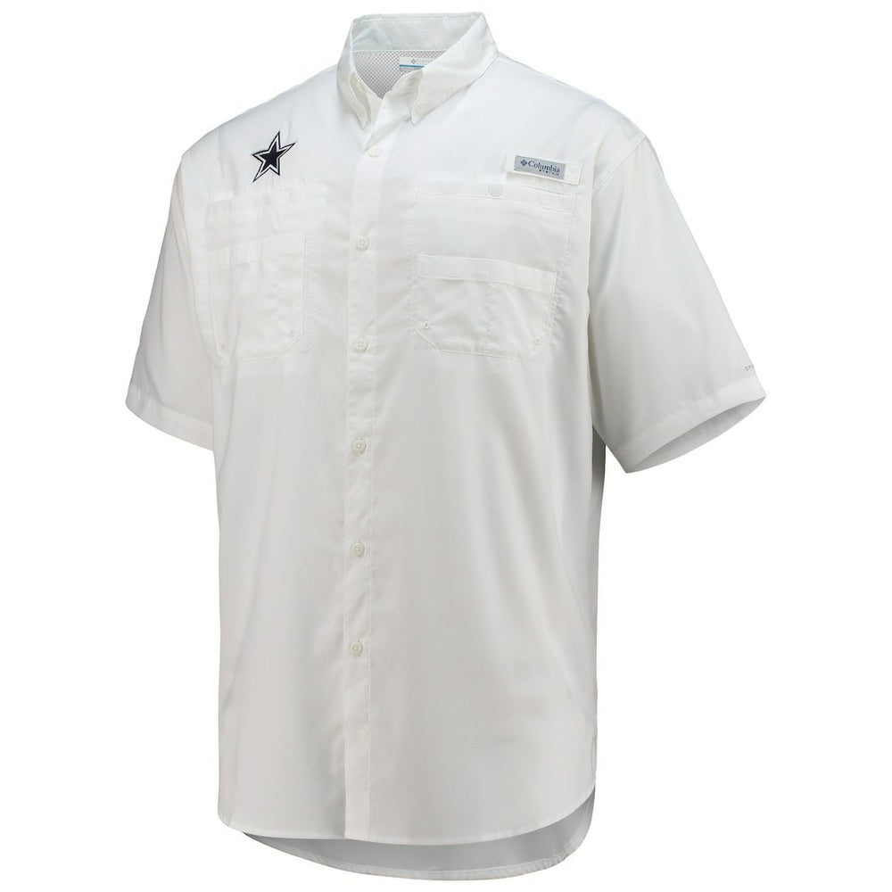 Dallas Cowboys Tamiami Omni-Shade Button-Down Short Sleeve Shirt | NFL Outlet