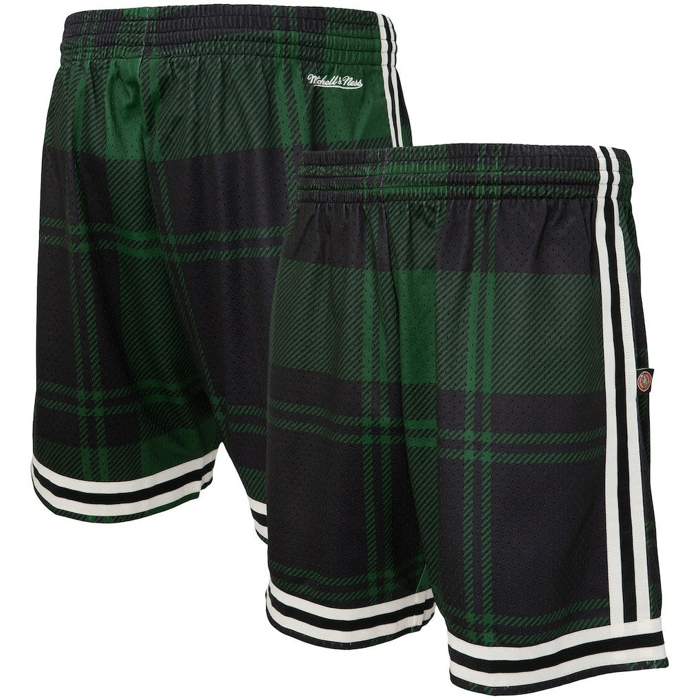 Kelly Green/Black Boston Celtics x Uninterrupted Hardwood Classics Swingman Shorts | NBA