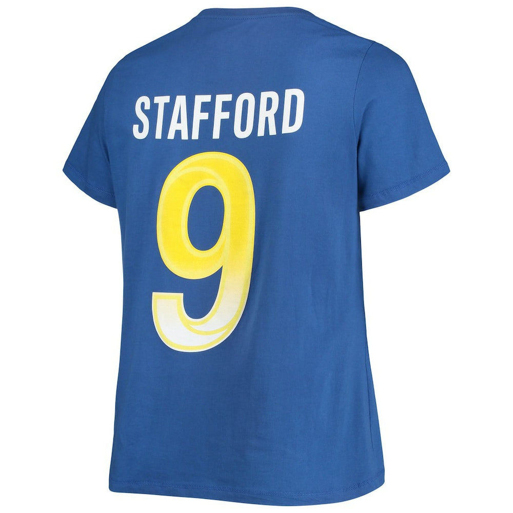 Los Angeles Rams Matthew Stafford  Women's Plus Size Player Name & Number V-Neck T-Shirt | NFL On sale