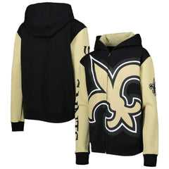 New Orleans Saints Youth Poster Board Full-Zip Hoodie | NFL Online