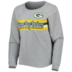 Green Bay Packers Juniors All Striped Up Raglan Long Sleeve T-Shirt | NFL On sale
