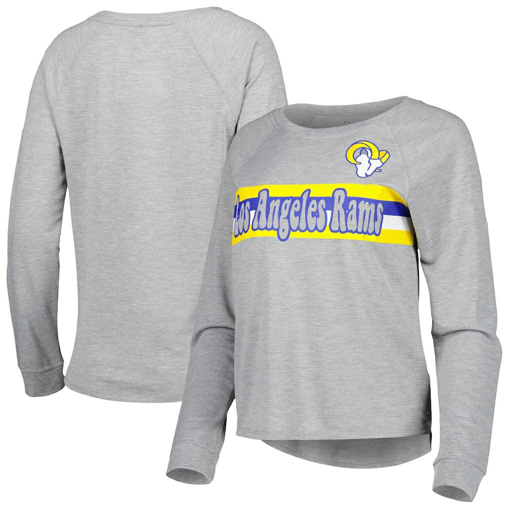 Los Angeles Rams Juniors All Striped Up Raglan Long Sleeve T-Shirt | NFL Near me