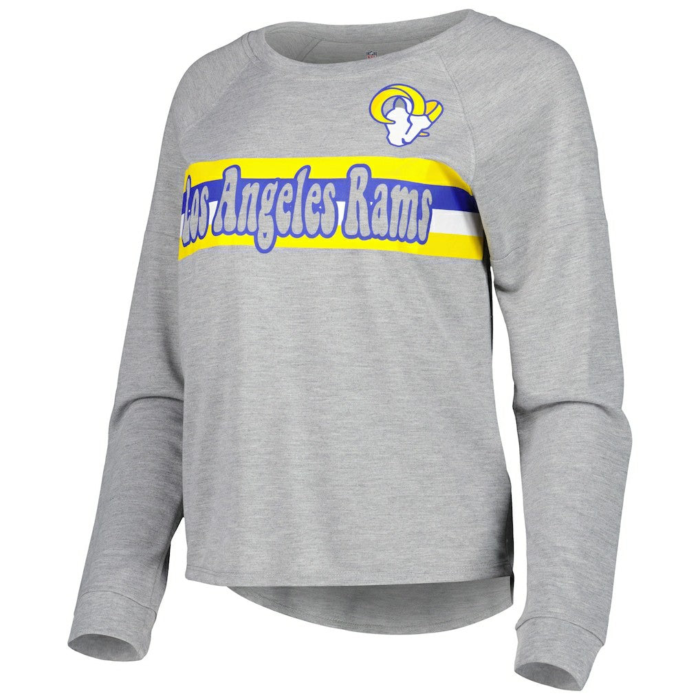 Los Angeles Rams Juniors All Striped Up Raglan Long Sleeve T-Shirt | NFL Near me