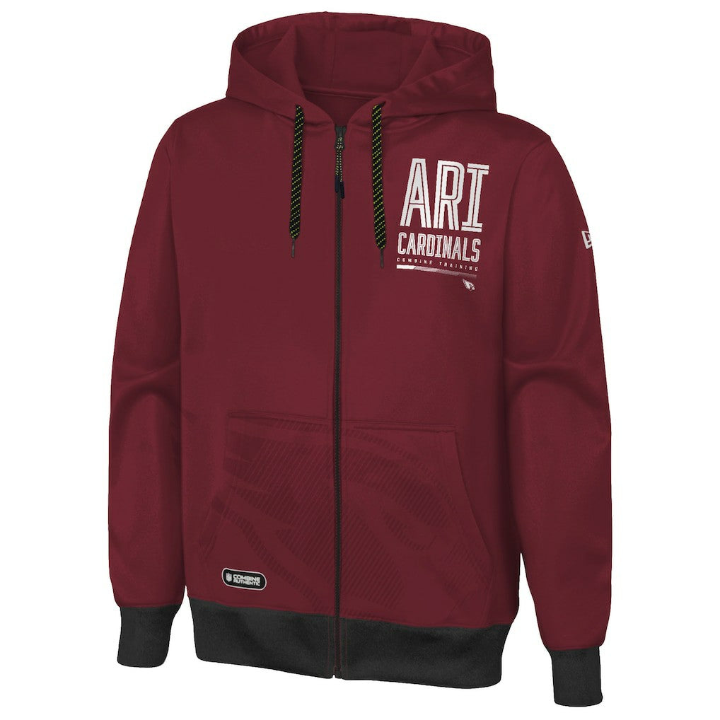 Arizona Cardinals Combine Authentic Drop Back Full-Zip Hoodie | NFL Sale