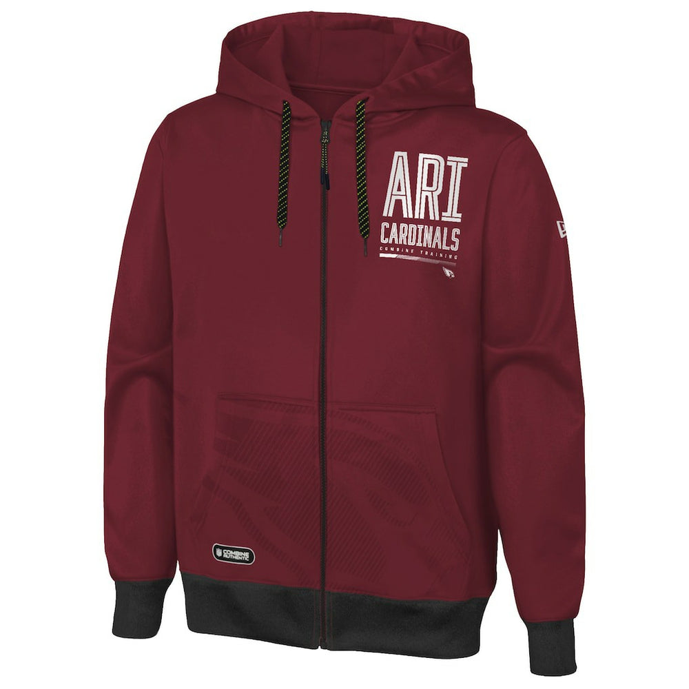 Arizona Cardinals Combine Authentic Drop Back Full-Zip Hoodie | NFL Sale