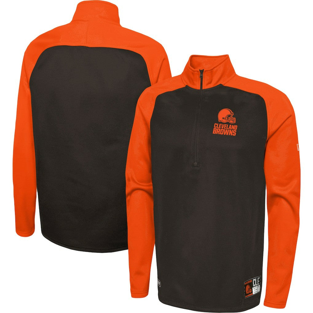 Cleveland Browns Combine Authentic O-Line Raglan Half-Zip Jacket | NFL Near me