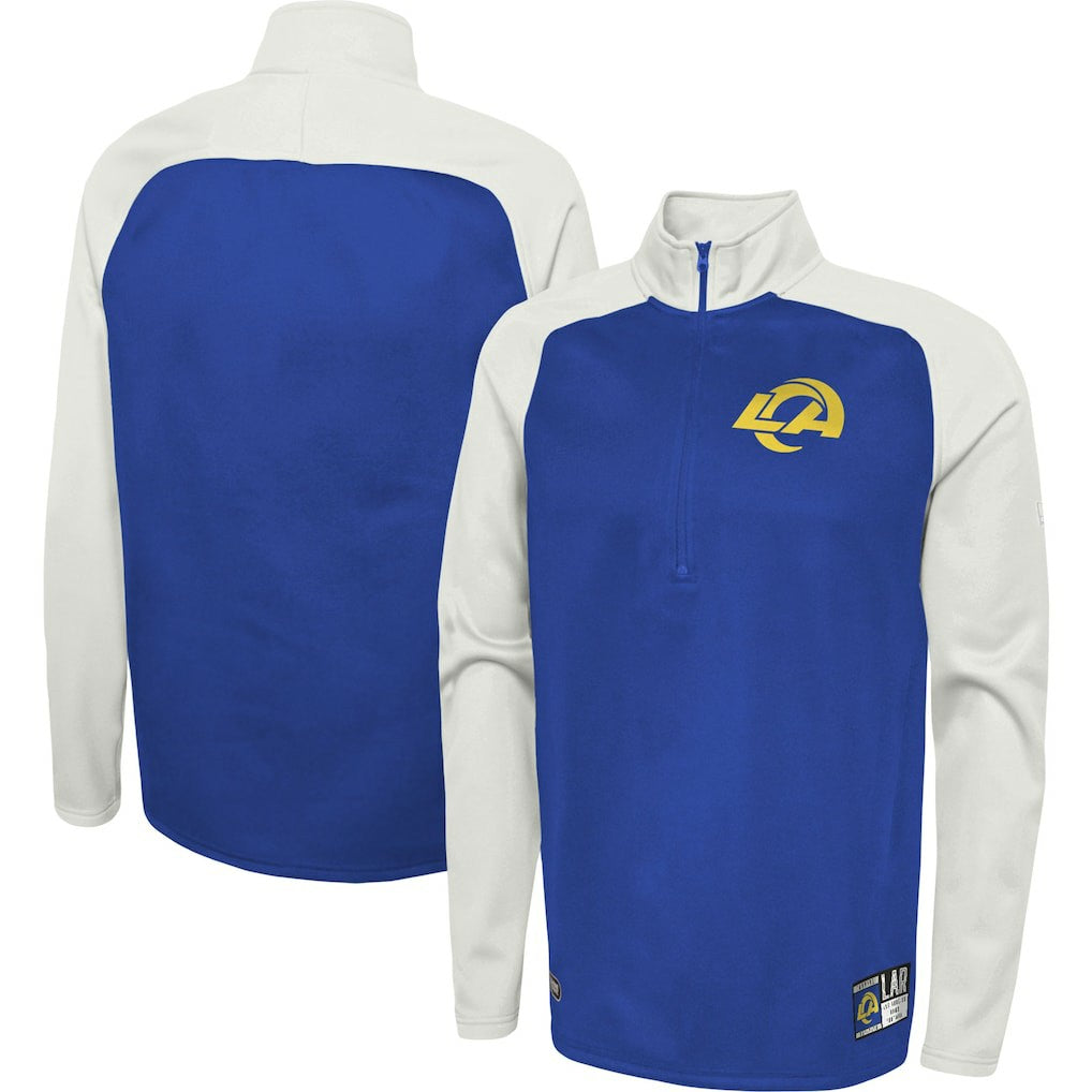 Los Angeles Rams Combine Authentic O-Line Raglan Half-Zip Jacket | NFL Hot