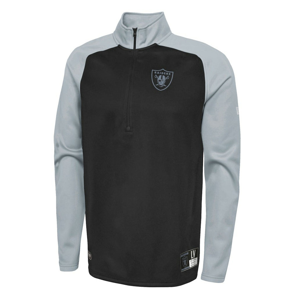Las Vegas Raiders Combine Authentic O-Line Raglan Half-Zip Jacket | NFL Near me