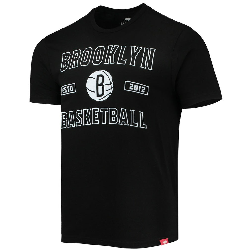 Black Brooklyn Nets Sportiqe Tri-Blend T-Shirt | NBA