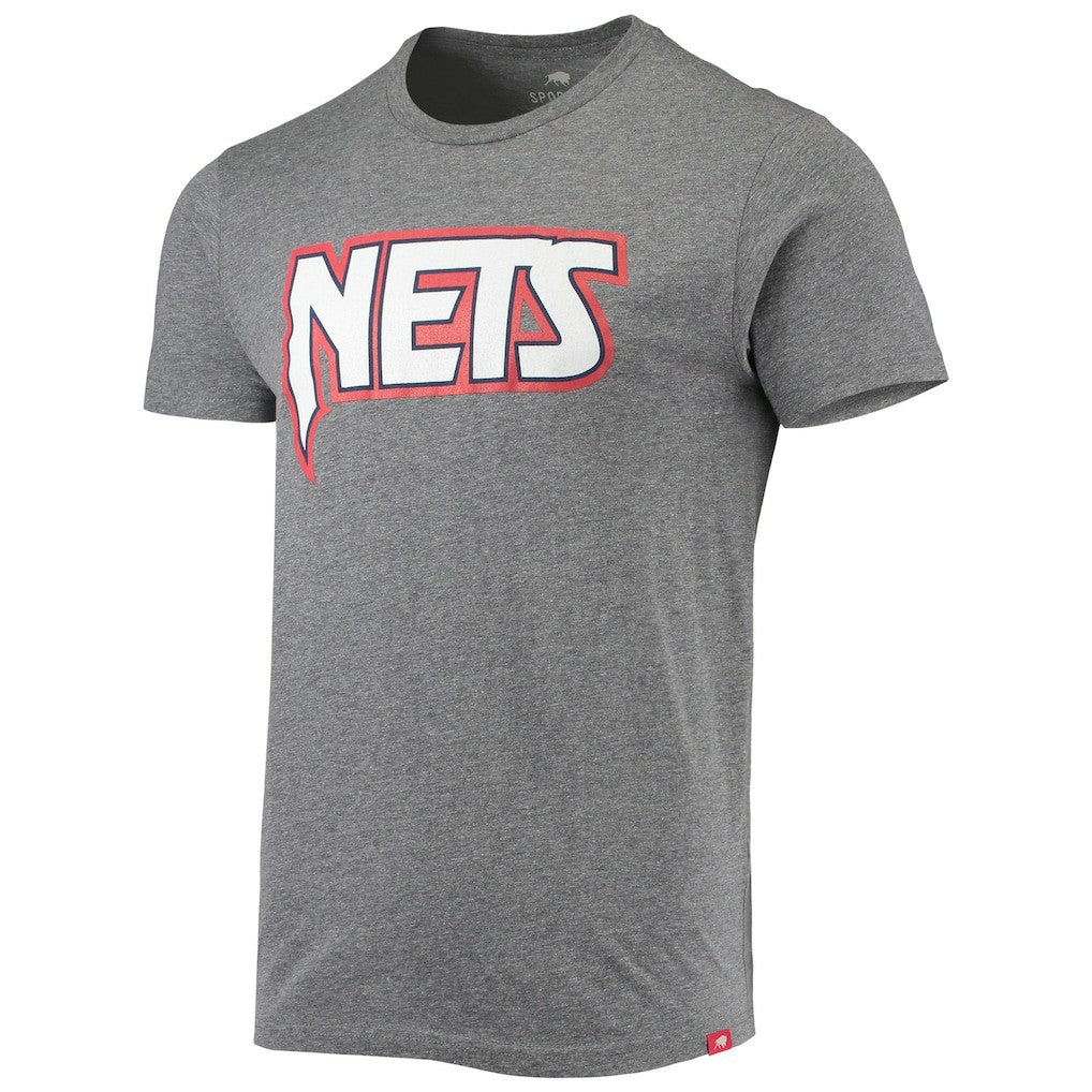 Heathered Gray Brooklyn Nets Sportiqe Moments Mixtape Comfy Tri-Blend T-Shirt | NBA