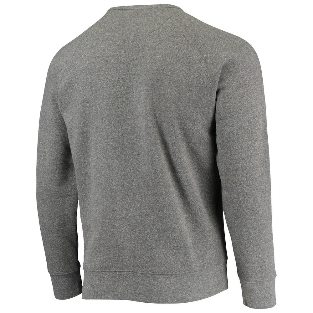 Heathered Gray Brooklyn Nets Sportiqe Moments Mixtape Harmon Raglan Pullover Sweatshirt | NBA