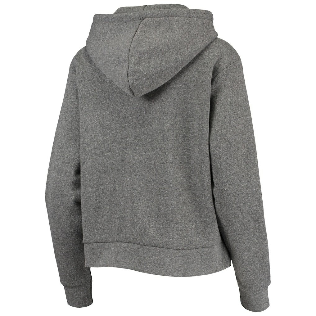 Heathered Gray Brooklyn Nets Sportiqe Women's Moments Mixtape Ava Tri-Blend Pullover Hoodie | NBA