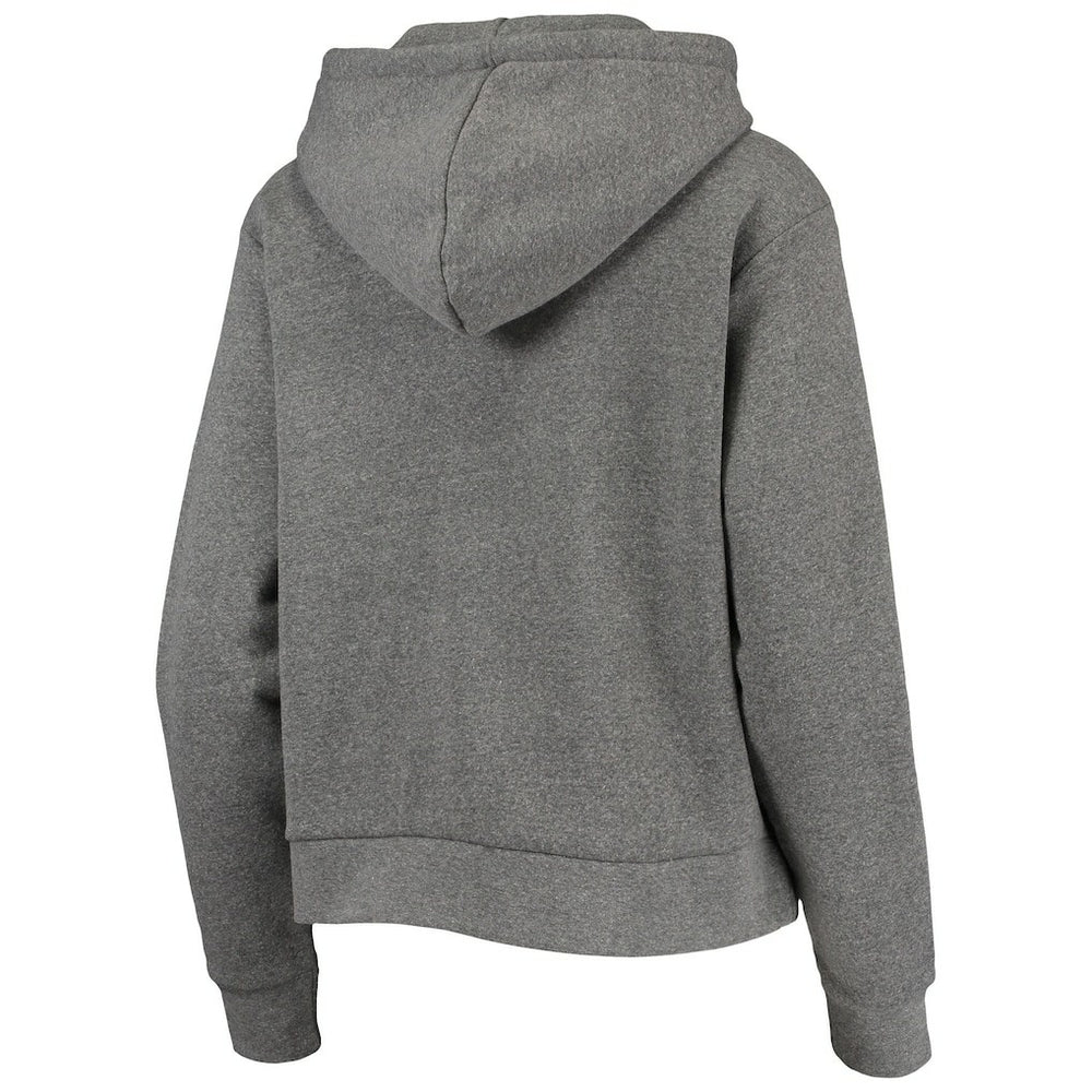 Heathered Gray Brooklyn Nets Sportiqe Women's Moments Mixtape Ava Tri-Blend Pullover Hoodie | NBA