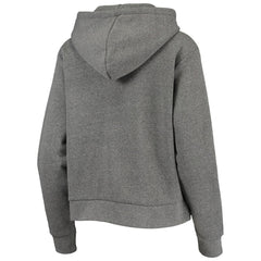 Heathered Gray Brooklyn Nets Sportiqe Women's Moments Mixtape Ava Tri-Blend Pullover Hoodie | NBA