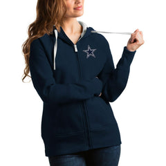Dallas Cowboys Antigua Women's Victory Full-Zip Hoodie | NFL On sale